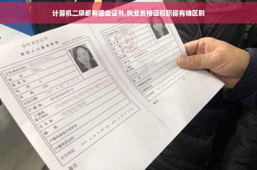计算机二级都有哪些证书,执业资格证和职称有啥区别 计算机二级都有哪些证书,执业资格证和职称有啥区别