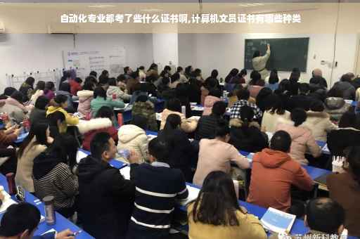 自动化专业都考了些什么证书啊,计算机文员证书有哪些种类