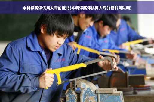 本科评奖评优用大专的证书(本科评奖评优用大专的证书可以吗)