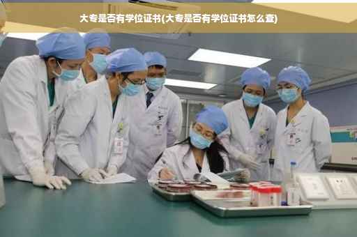 大专是否有学位证书(大专是否有学位证书怎么查)