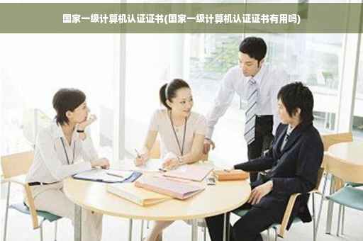 国家一级计算机认证证书(国家一级计算机认证证书有用吗)