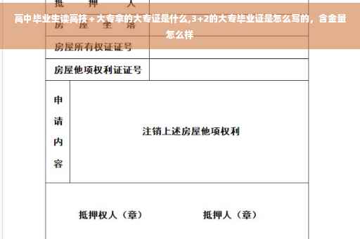 高中毕业生读高技＋大专拿的大专证是什么,3+2的大专毕业证是怎么写的，含金量怎么样