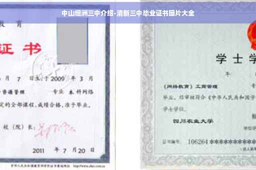 中山坦洲三中介绍-清新三中毕业证书图片大全 中山坦洲三中介绍-清新三中毕业证书图片大全