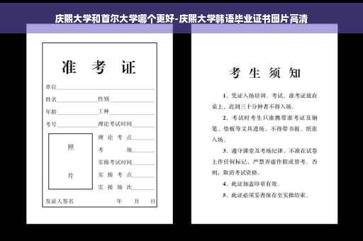 庆熙大学和首尔大学哪个更好-庆熙大学韩语毕业证书图片高清