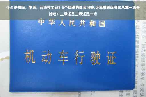 什么是初级，中级，高级技工证？3个级别的都要回答,计算机等级考试从哪一级开始考？三级还是二级还是一级
