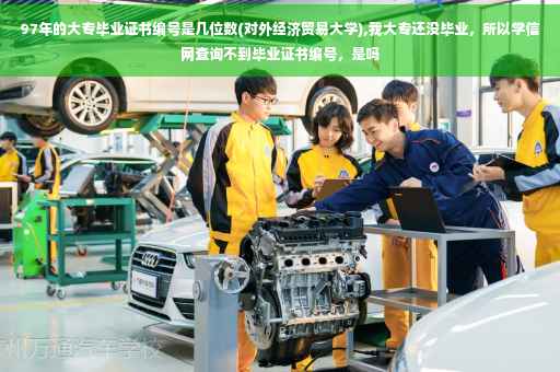 97年的大专毕业证书编号是几位数(对外经济贸易大学),我大专还没毕业，所以学信网查询不到毕业证书编号，是吗