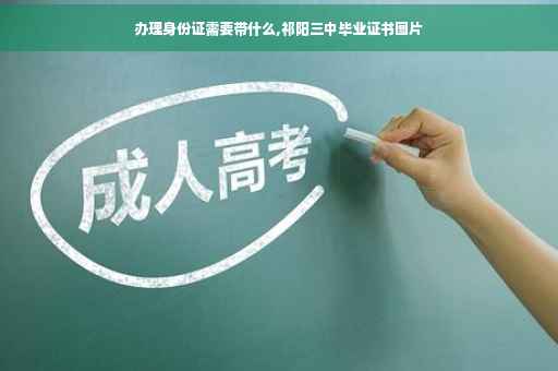 办理身份证需要带什么,祁阳三中毕业证书图片