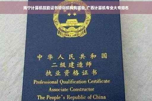 南宁计算机技能证书培训机构有哪些,广西计算机专业大专排名