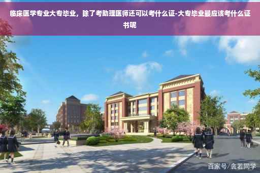 临床医学专业大专毕业，除了考助理医师还可以考什么证-大专毕业最应该考什么证书呢