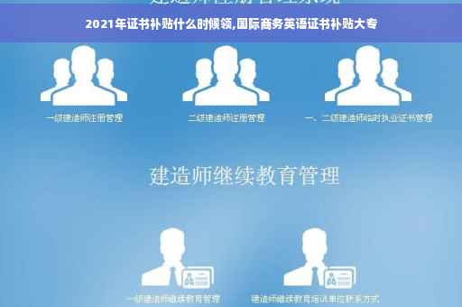 2021年证书补贴什么时候领,国际商务英语证书补贴大专