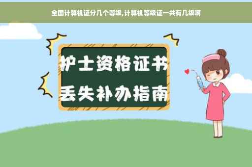 全国计算机证分几个等级,计算机等级证一共有几级啊