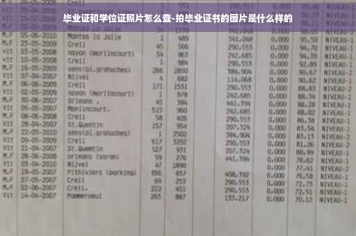 毕业证和学位证照片怎么查-拍毕业证书的图片是什么样的