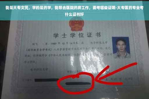 我是大专文凭,学的是药学,我想去医院药房工作,要考哪些证呢-大专医药专业考什么证书好 我是大专文凭,学的是药学,我想去医院药房工作,要考哪些证呢-大专医药专业考什么证书好
