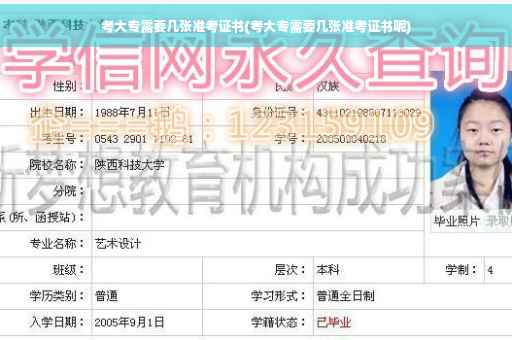 考大专需要几张准考证书(考大专需要几张准考证书呢)
