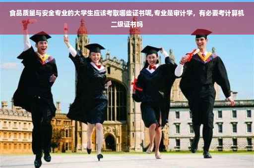 食品质量与安全专业的大学生应该考取哪些证书呢,专业是审计学，有必要考计算机二级证书吗