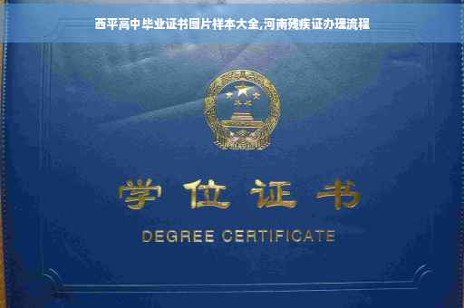 西平高中毕业证书图片样本大全,河南残疾证办理流程