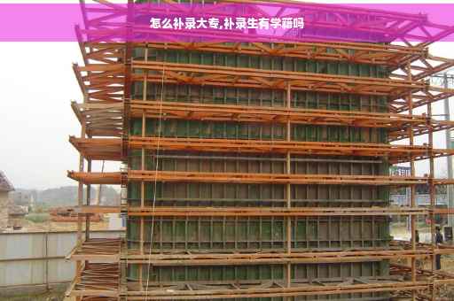 怎么补录大专,补录生有学籍吗