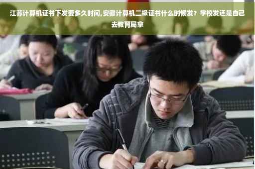 江苏计算机证书下发要多久时间,安徽计算机二级证书什么时候发？学校发还是自己去教育局拿
