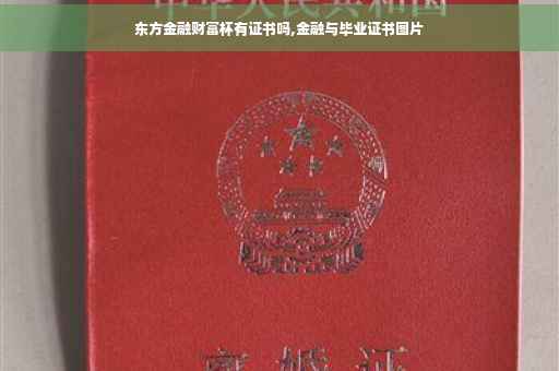 东方金融财富杯有证书吗,金融与毕业证书图片