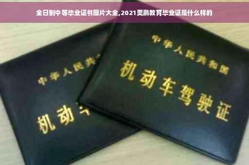 全日制中等毕业证书图片大全,2021奥鹏教育毕业证是什么样的