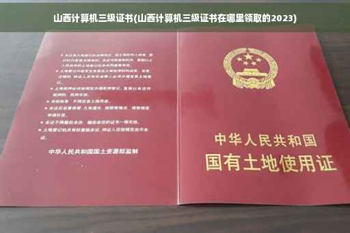 山西计算机三级证书(山西计算机三级证书在哪里领取的2023)