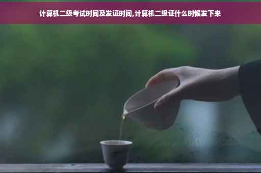 计算机二级考试时间及发证时间,计算机二级证什么时候发下来
