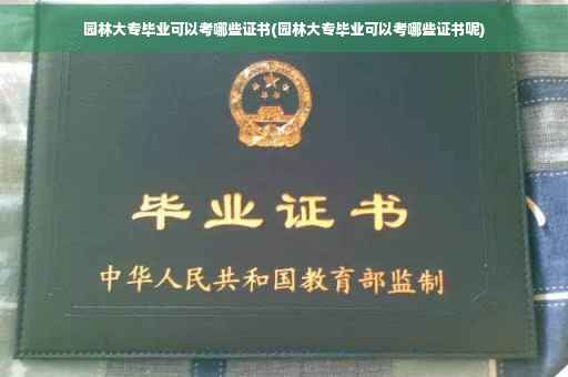 园林大专毕业可以考哪些证书(园林大专毕业可以考哪些证书呢)