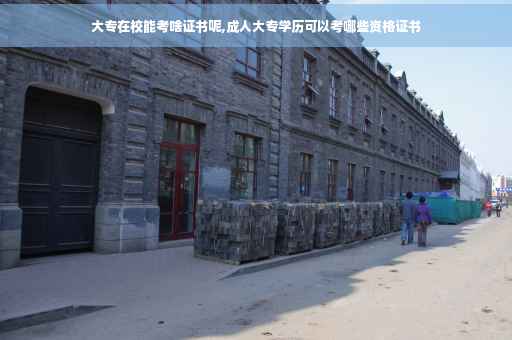 大专在校能考啥证书呢,成人大专学历可以考哪些资格证书