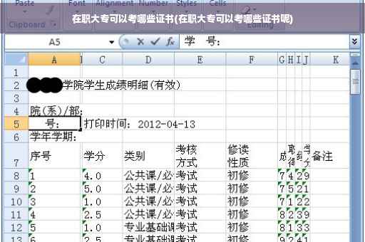 在职大专可以考哪些证书(在职大专可以考哪些证书呢)