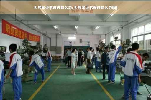 大专考证书没过怎么办(大专考证书没过怎么办啊)