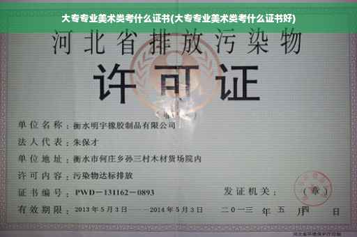 大专专业美术类考什么证书(大专专业美术类考什么证书好)