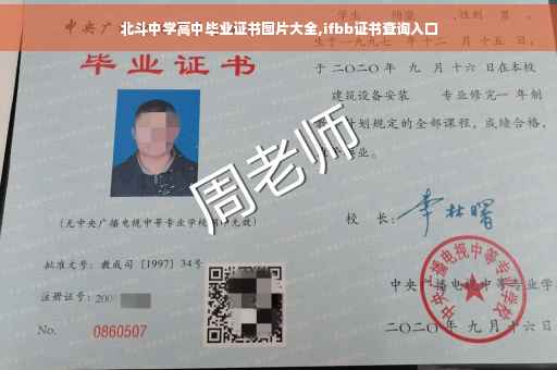 北斗中学高中毕业证书图片大全,ifbb证书查询入口