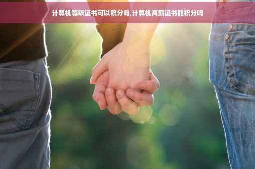 计算机等级证书可以积分吗,计算机高薪证书能积分吗