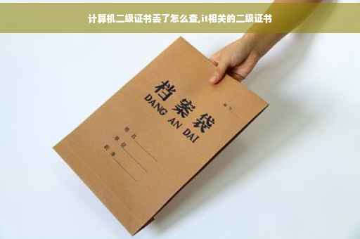 计算机二级证书丢了怎么查,it相关的二级证书