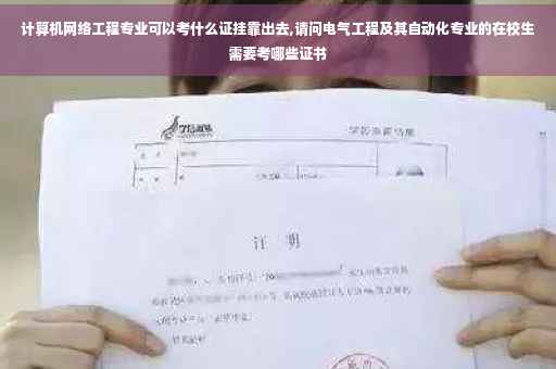 计算机网络工程专业可以考什么证挂靠出去,请问电气工程及其自动化专业的在校生需要考哪些证书