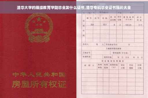 清华大学的继续教育学院毕业发什么证书,清华专科毕业证书图片大全