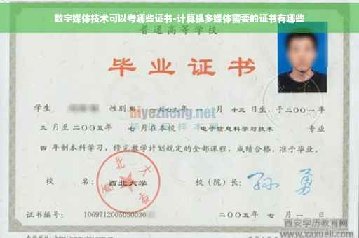 数字媒体技术可以考哪些证书-计算机多媒体需要的证书有哪些