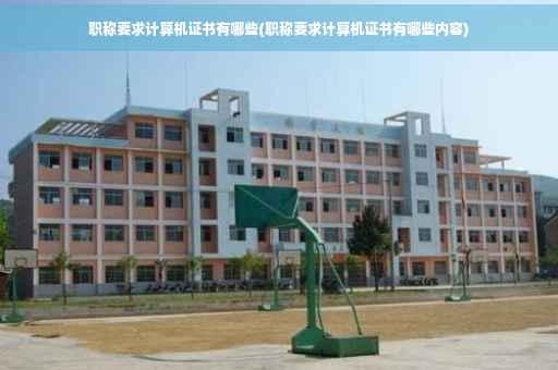 职称要求计算机证书有哪些(职称要求计算机证书有哪些内容)