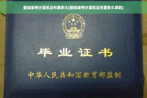 新加坡考计算机证书要多久(新加坡考计算机证书要多久拿到)