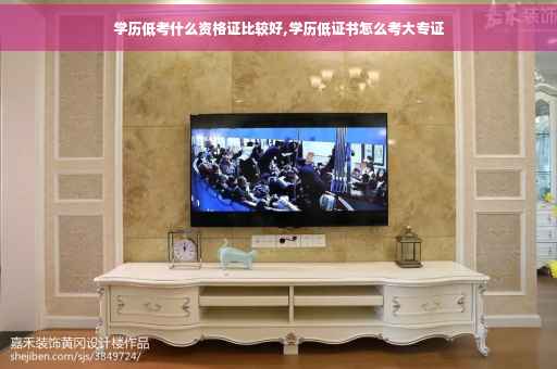 学历低考什么资格证比较好,学历低证书怎么考大专证