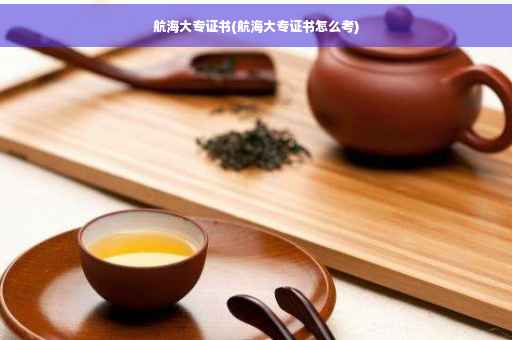 航海大专证书(航海大专证书怎么考)
