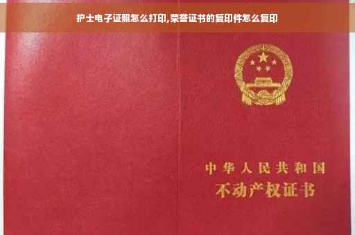 护士电子证照怎么打印,荣誉证书的复印件怎么复印