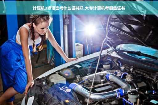 计算机2级语言考什么证书好,大专计算机考哪些证书