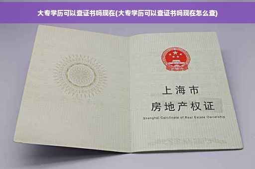 大专学历可以查证书吗现在(大专学历可以查证书吗现在怎么查)