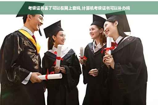 考级证书丢了可以在网上查吗,计算机考级证书可以补办吗