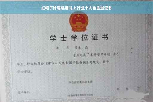 红帽子计算机证书,it行业十大含金量证书