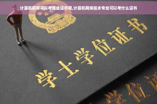 计算机初级可以考哪些证书呢,计算机网络技术专业可以考什么证书
