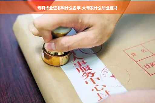 专科毕业证书叫什么名字,大专发什么毕业证书