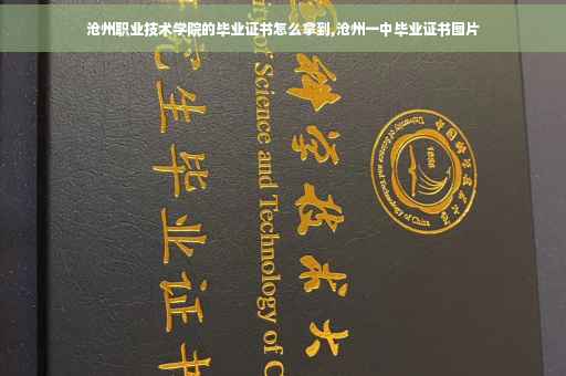 沧州职业技术学院的毕业证书怎么拿到,沧州一中毕业证书图片