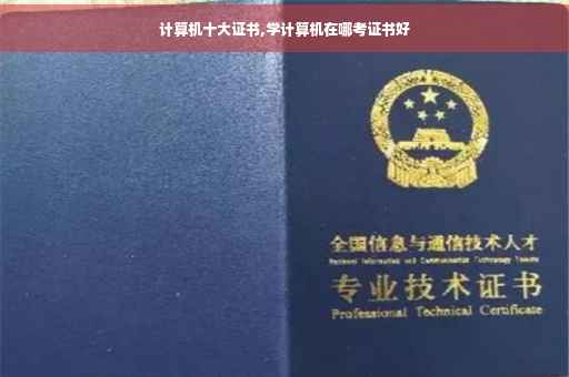 计算机十大证书,学计算机在哪考证书好